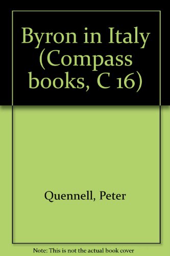 Byron in Italy (Compass Books) B0007DLIII Book Cover