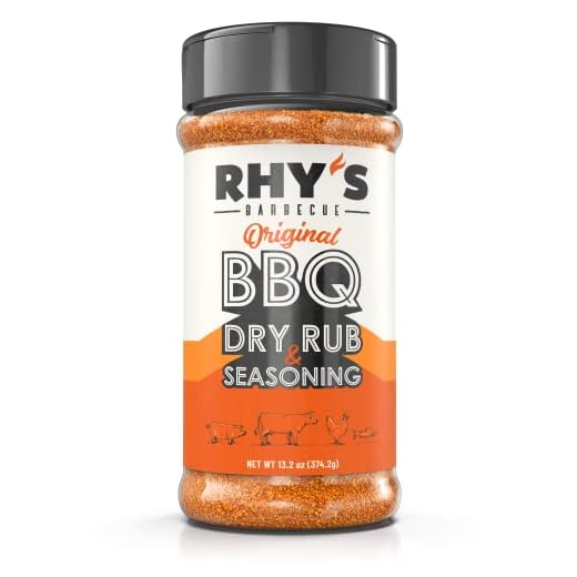 Rhy’s Barbecue Original BBQ Dry Rub - Perfect Seasoning for Steak, Chicken, Rib, Pork Butt, Brisket, Fish Poultry & Shrimp – Savory Meat Herbs, Spices and Seasonings Rubs - Enjoy Grilling, Smoking & Cooking.