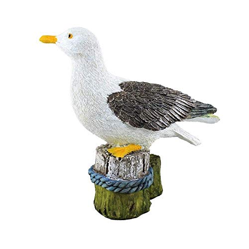 Wsimei Resin Pier Seagull Statue, Home Decor Statues, Garden Statues，Durable Polyresin Animal Garden Crafts Ornaments, Outdoor Sculpture Ornament #TOP4