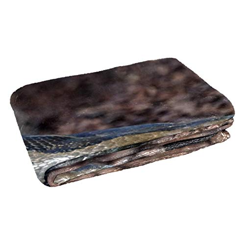 Couverture douce lit et canapé plaid chaud motif python 150x100 cm - 3