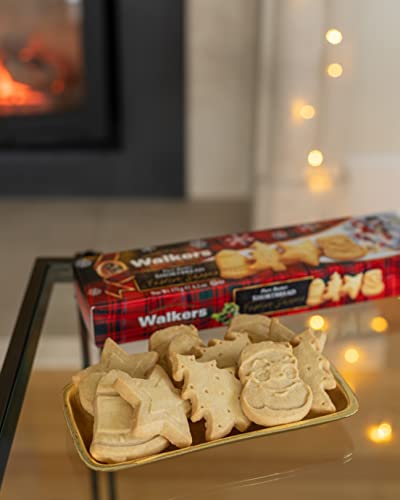 Walker's Shortbread Assorted Festive Shaped Cookies, Pure Butter Shortbread Cookies, 6.2 Oz (Pack Of 4) #TOP4