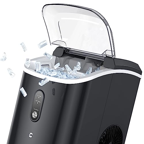 EASYERA Nugget Ice Maker Countertop, Pellet Crushed Chewble Ice Cubes
