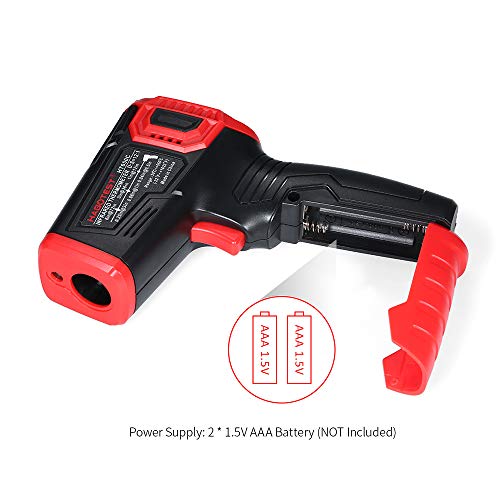 Gecheer Termômetro infravermelho sem contato com infravermelho Testador de temperatura digital portá