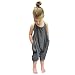 chinatera Little Girls Kids Halter Romper Harem Pants One-Piece Jumpsuit Cotton (12-18 M, Grey)