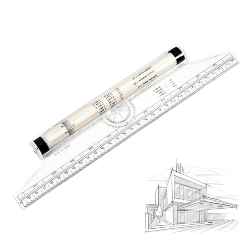 UIEXAY Règle De Dessin Roulant, Règle De Roulement De Mesure De Bureau, À Rouler, De Dessin Parallèle, De Rouleau, À Rouler Parallèle, Roulante30Cm