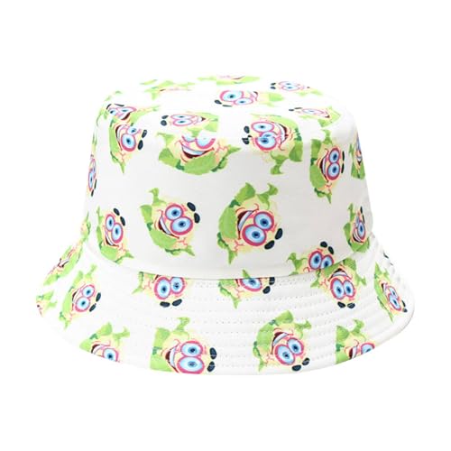 Sombrero de pescador casual para hombre y mujer, estampado 3D, teñido anudado, doble lavabo, visera para exteriores, gorra para hombre, blanco, Talla única