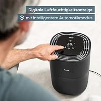 Beurer LB 200 Luftbefeuchter mit energieeffizienter Kaltverdunstungstechnologie, hygienische konstante Befeuchtung der Luft, mit Filtertrocknungsfunktion, 3 Befeuchtungsstufen, für Räume bis ca. 30m² – Ansicht 3