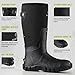 HUNTSEN Rubber Work Boots for Men - Waterproof Anti-Slip Rain Boots with Steel Shank 2 Pairs of Insoles - 6mm Neoprene Insulated Durable Outdoor Hunting Boots for Farming Gardening Fishing, Size 12