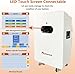 Dawnice 10KW 48V Lithium Battery LifePO4 Hybrid Solar System Storage Backup White 10kw Hybrid Inverter+16kwh Battery for Home Camping RV