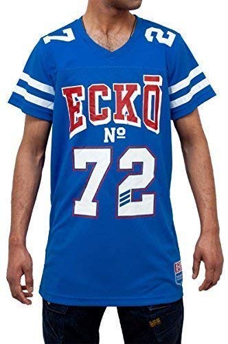 Maillot football americain Ecko t-shirt bleu taille M vêtement basketball garçon
