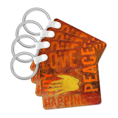 Porte-clés Love Peace Joy pour sac à dos et clés de maison au quotidien