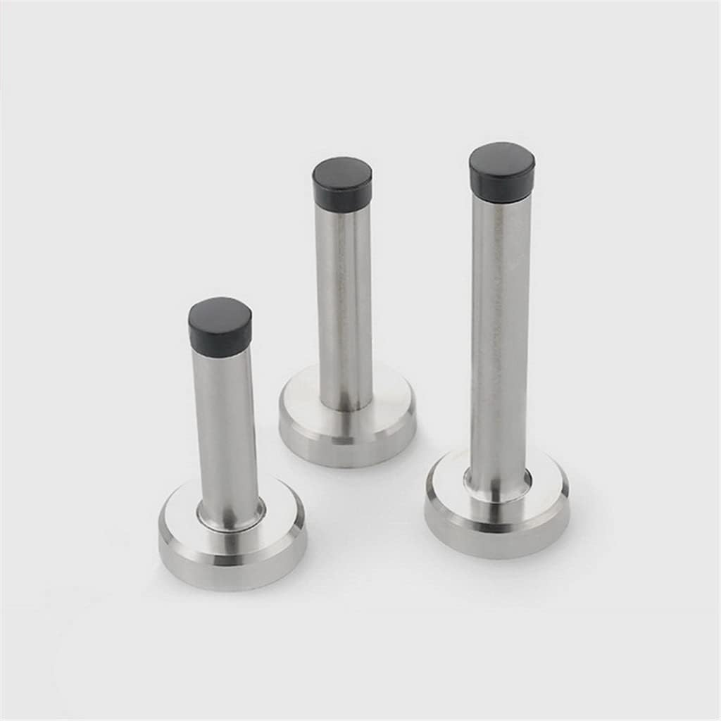 Stainless Steel Retractable Anti Collision Rubber Easy Install Home Use Mute Wall Mount Adjustable Door Stopper(12cm)