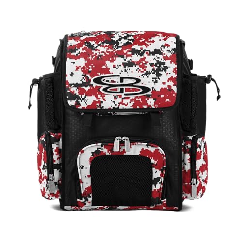 Boombah Mini Superpack Bat Bag Digital Camo Black/Red