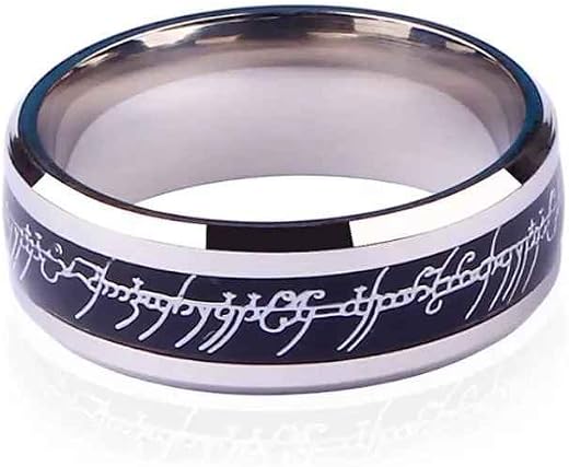 MEENAZ Rings for Men Boyfriend gents friends girls mens Silver rings for men Blue diamond Lord of the Rings for Boys Stain...