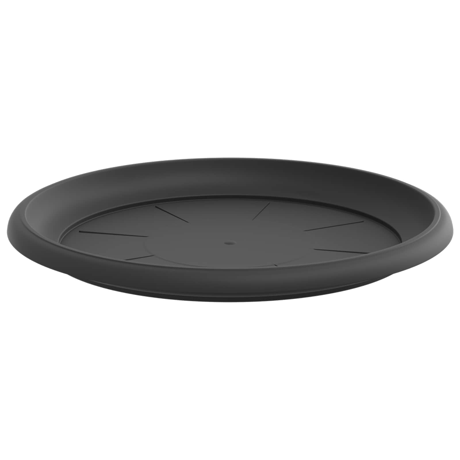 Doniczki 6 sztuk Czarny Ø 39 x 32 cm Plastikowe z Otworami Drenażowymi Nowoczesne Donice Do Wnętrz i Ogrodu Wysokiej Jakości Lekkie Trwałe