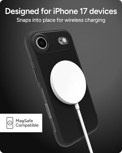 Image of ZAGG Sedona Snap Case for iPhone Air - Flood Black, Drop Protection (13ft /4m), Graphene-Reinforced Multi-Layer Protection, MagSafe Phone Case with Impact-Absorbing Bumpers, Slim & Lightweight