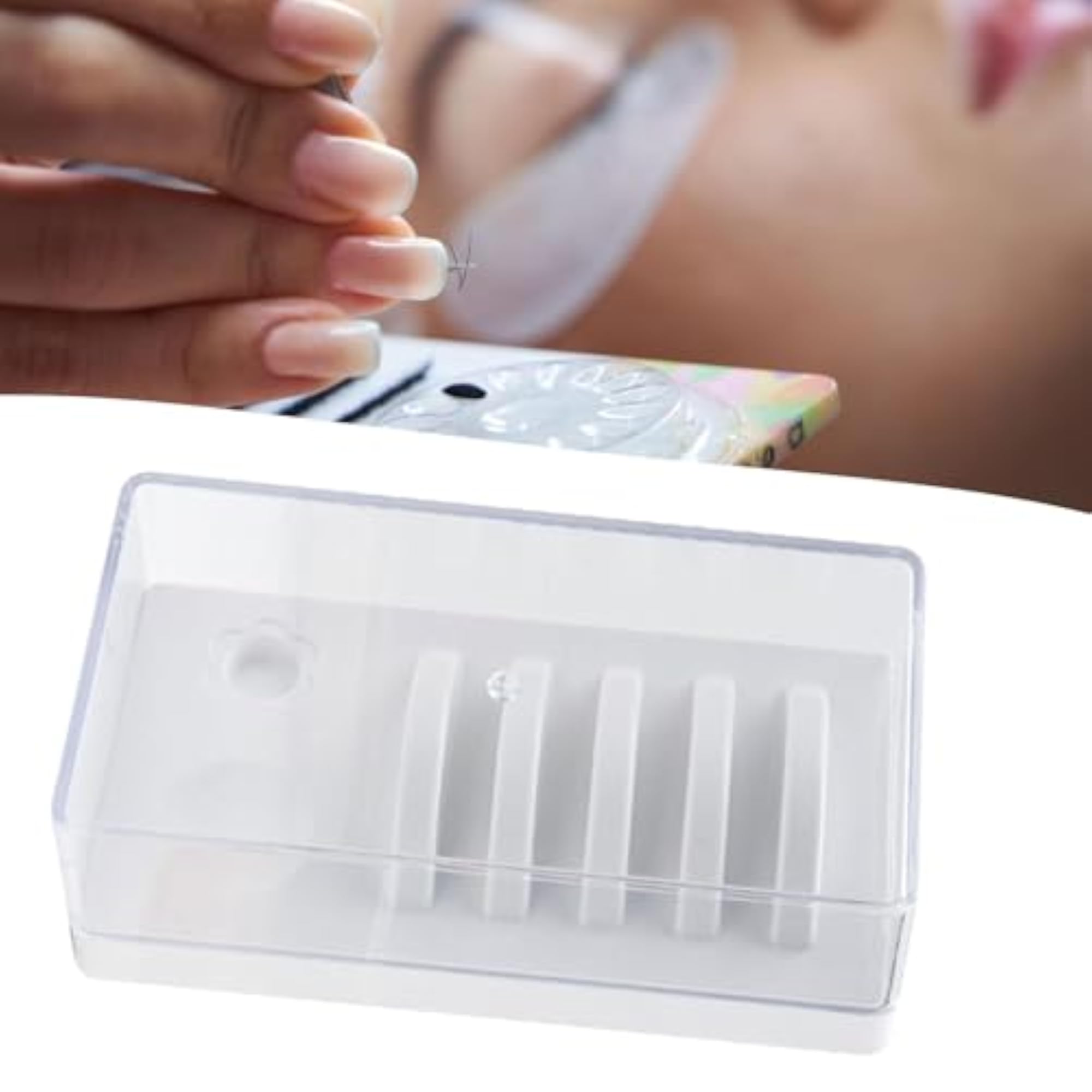 Acrylic Eyelash Grafting Pallet, White