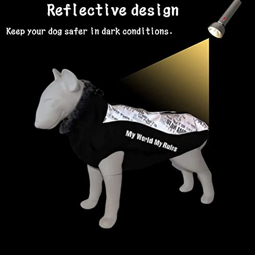 Okawany Dog Winter Coat Dog Jacket Reflective,Turtleneck Warm Dog Clothes For Cold Weather,Waterproof Adjustable Dog Outfit Ultra-Lightweight Snowproof Vest For Small Medium Large Dogs #TOP6