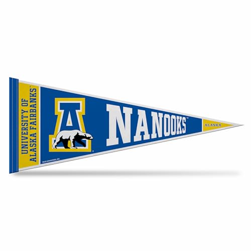 Rico Industries NCAA Alaska–Fairbanks Nanooks 12" x 30" Felt Wall Décor Pennant - Great for Home/Bed Room/Man Cave Décor