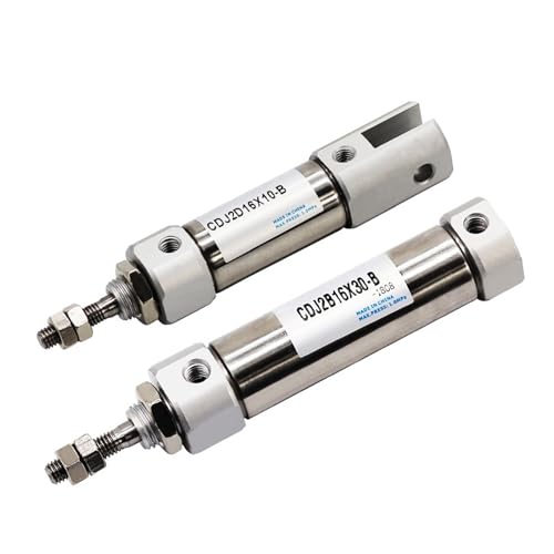 Mini cylindre pneumatique CDJ2B16 double effet 16mm acier inoxydable - 2
