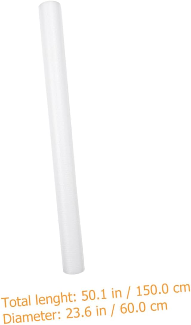 SMASOLO Non-Slip Cabinet Liner for Kitchen Shelves and Large Fit Protective Shelf Mat Versatile White Semi-Transparent Liner for Wardrobes Tables and Shoe Cabinets