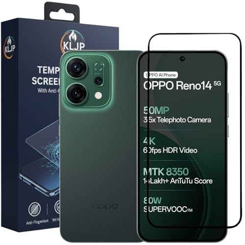 Image of Military-Grade Gorilla Tempered Glass For RENO 14 PRO With Installation Kit | Edge to Edge Coverage | Black