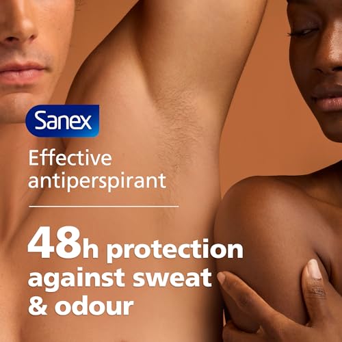 Sanex Derma Care Invisible 48-Hour Antiperspirant Roll-On Deodorant 6x50ml – long-lasting freshness against sweat and odour – gently cares for skin – contains 0% alcohol* – protects against stains - Image 3