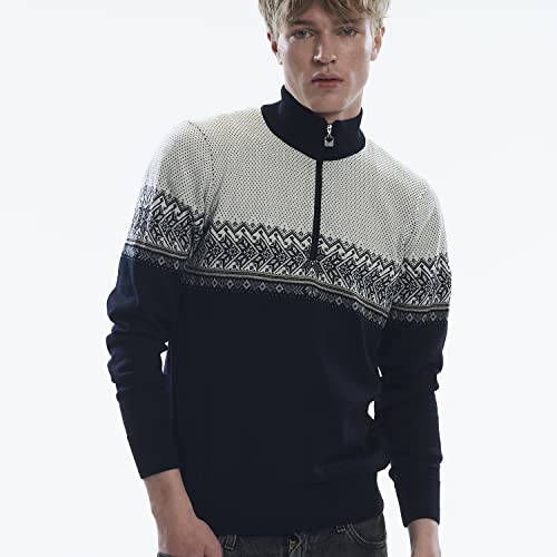 Dale of Norway Hovden Men’s Sweater - 100% Merino Wool Knit Sweater - Men’s Pullover - Ski Sweater - Quarter Zip Pullover Men2