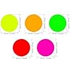 WILLBOND 25 Sheets Neon Papers Glow Party Decoration DIY Dance Floor Moves Games Classic Twister UV Reactive Multi Colored Double Sided Card Stock for Black Light Neon Birthday Wedding Fluorescent #1