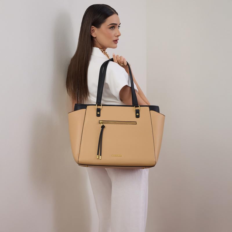 Image of Accessorize London Women's Serene Work Tote Bag | Elegant Office Bag | Stylish Shoulder Purse | Gift for Women