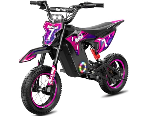 36V Electric Dirt Bike for Kids, 700W Peak Electric Motorcycle, 3 Speeds, 15.5 MPH & 13.7 Miles,...