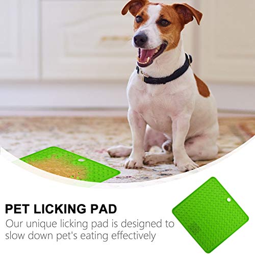 POPETPOP 3Pcs Almofada de Silicone para Lamber para Cães de Silicone para Tratamento Lento Tapete de