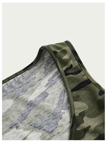 Floerns Women's Camo Print Sleeveless Deep V Neck Tank Top Street Crop Vest Tops4