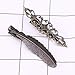 Lurrose 12pcs Vintage pinza de pelo de bronce horquillas mariposa hoja flor...