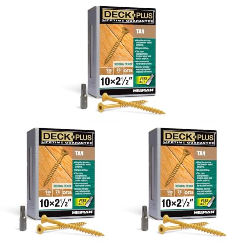 Image of Deck Plus Deck Screws, #10 x 2-1 /2in, 1875 Pack, Tan