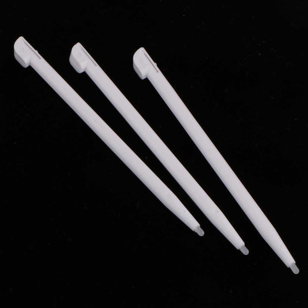 ATORSE® 3Pcs Durable Touch Stylus Pen for Nintendo 2Ds Game Console White