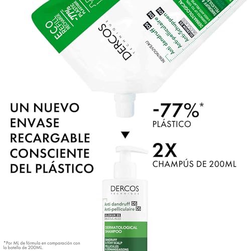 Miniatura 10 de Vichy Champú Anticaspa, Cabellos Grasos, Elimina La Caspa Y Reduce Los Picores, Cuero Cabelludo Limpio Y Sano, Doble Eficacia, Unisex, Dercos Technique, 390 Ml