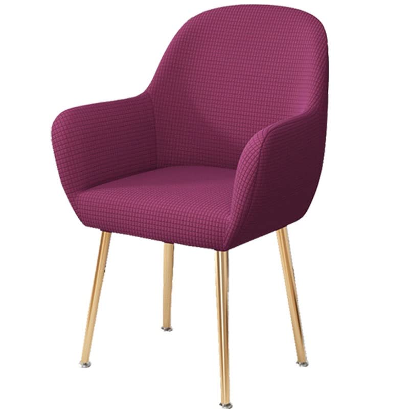 YXZN Slipcover Accent Cover,Curved Back Accent Kitchen Chair Slipcovers Modern Arc Shaped Armrest Counter Height Bar Stools Covers Wing Back Chair Protector (Color : #11, Size : 1PC)