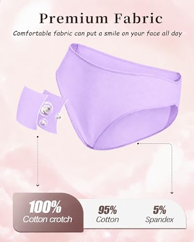 Image of UNDER THE SEA Cotton Underwear for Women 6 Pack Sexy Bikini High Cut Breathbale Cheeky Panties Underwear Womens Lingerie