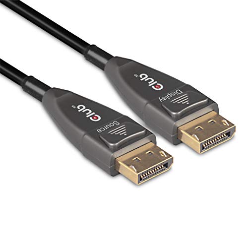 Cable DisplayPort 1.4 actif optique Club 3D 20m 4K 120Hz noir