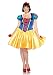 Leg Avenue Disney Plus-Size 2Pc. Classic Snow White Costume Dress and Bow Head Piece, Blue/Yellow/White, 3X-4X