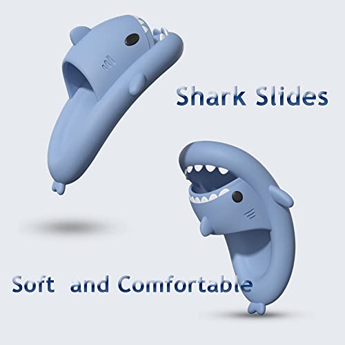 Zureto Shark Slides for Women Men, Cloud Slippers Summer Open Toe Sandals Anti-Slip Beach Pool Shower Shoes2