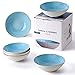 MIAMIO - 6 set di ciotole per cereali e zuppe, collezione Lumera, set da tavola in ceramica di alta qualità, fatto a mano (ciotole blu)