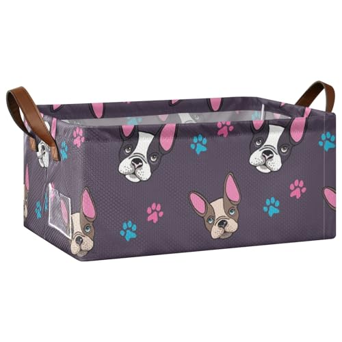 Kjovgcb �����`���[�o�X�P�b�g�{�b�N�X 1�� �܂肽���ݎ��{�b�N�X ���U�[�n���h���t�� �L�b�`���p�o�X�P�b�g�I�[�K�i�C�U�[ 16.9x11.4x7.75�C���` �v�����g �t�����`�u���h�b�O�w�b�h �q�� �� �J���t��