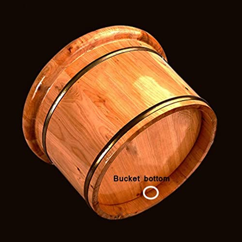 Bañera de madera Katzowen para pies, spa de pies con masaje, ideal para hogar, museo y hotel miniatura 3
