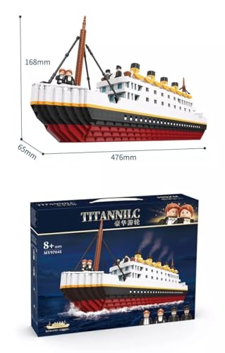 Image of Technic Titanic Luxury Cruise Ship Building Blocks Bricks DIY Assemble Educational Toys Construction Set 97041 (2980 pcs)