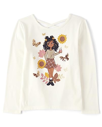 The Children's Place Girls' Long Sleeve Knit Fashion Shirt