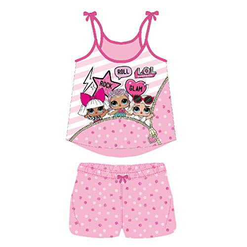 Cerdá Pijama Corto Algodón LOL Pigiama, Rosa C07