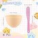 Mirrline Multicolor Silicone Mixing Bowls Facial Mask Serve Bowl Cosmetic Beauty Tool with Stirring Sticks for Skincare DIY Craft Home Salon - 6 Pcs