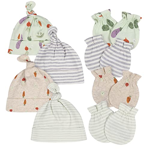 Image of Gerber Baby Boys' Cap and Mitten Sets